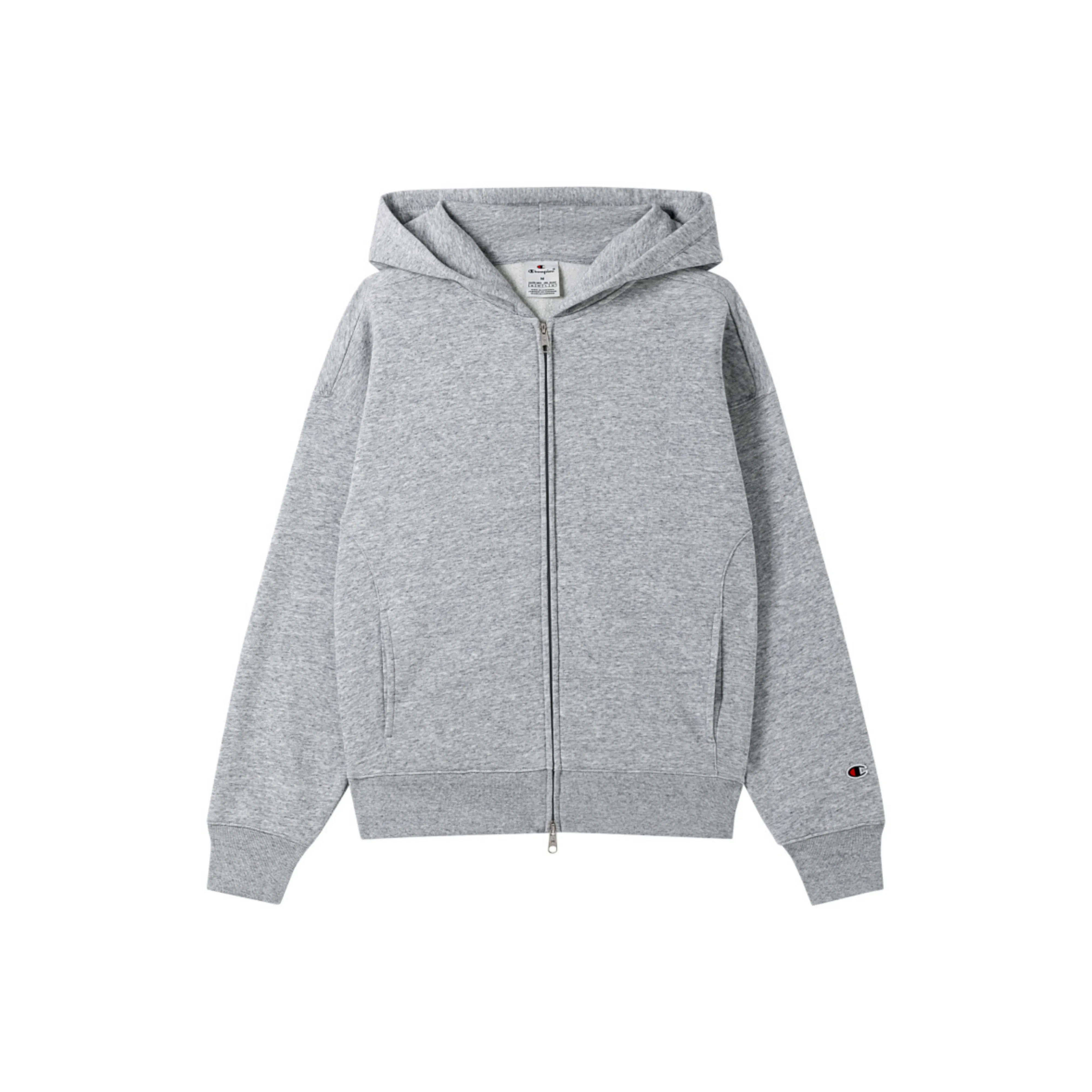 Champion FW24 script shop Свитшот с капюшоном, однотонный, универсальный, с вышитым логотипом на спине, флисовая подкладка, европейская версия, женский