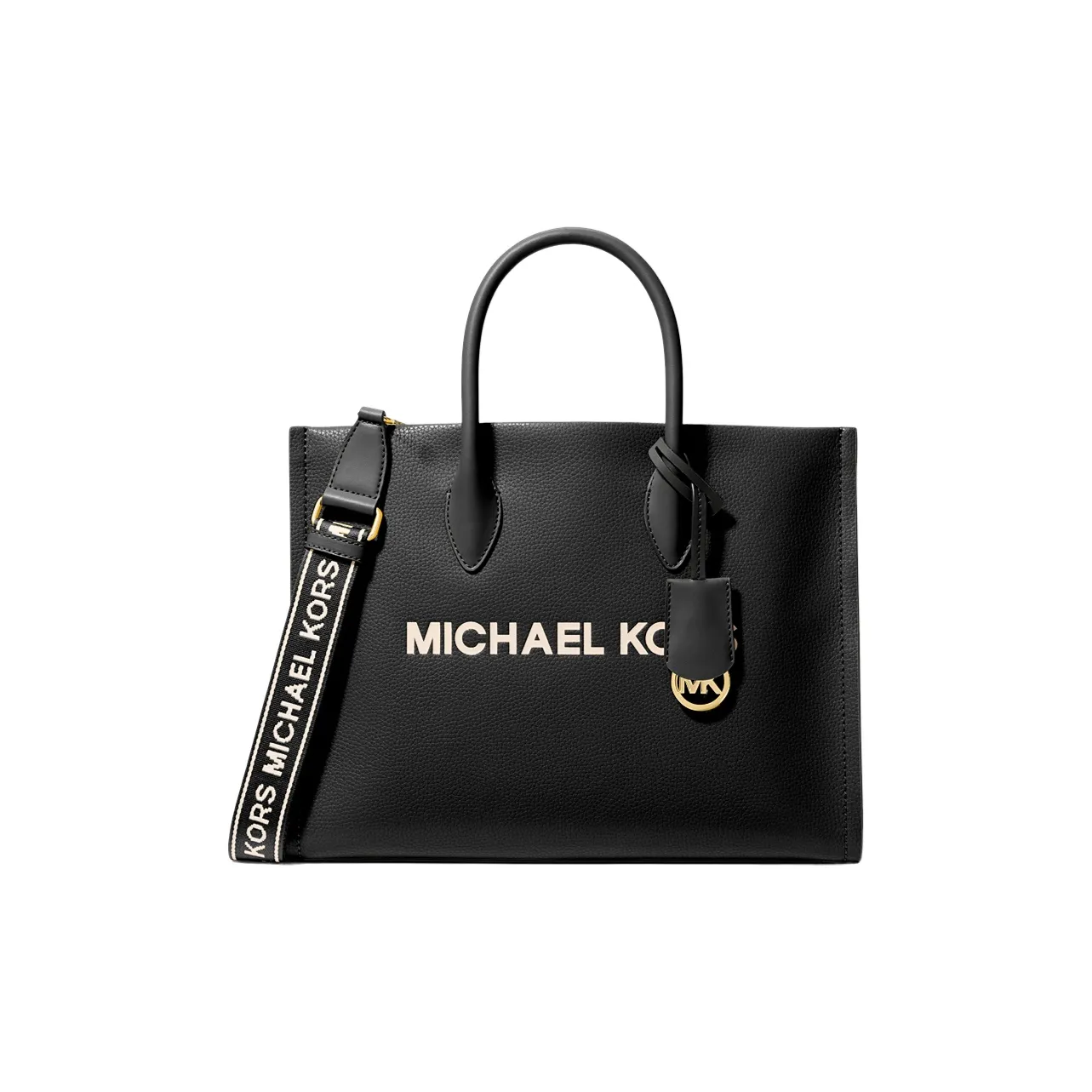 MICHAEL KORS Mirella Искусственная кожа Тоут Сумка Сумка для покупок Сумка среднего размера Женская Черная
