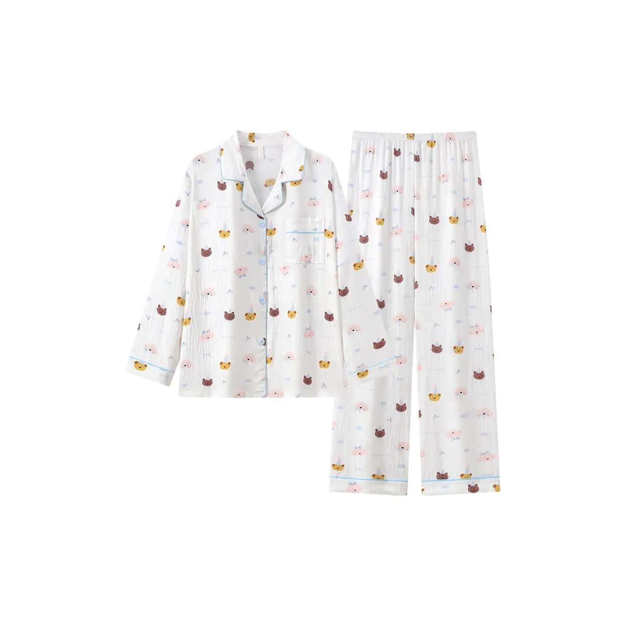 Gongdie Белый Женский Пижамный Комплект