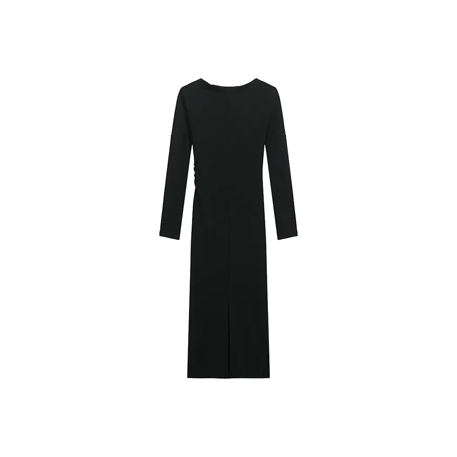 SNZX Длинное платье с длинным рукавом женское