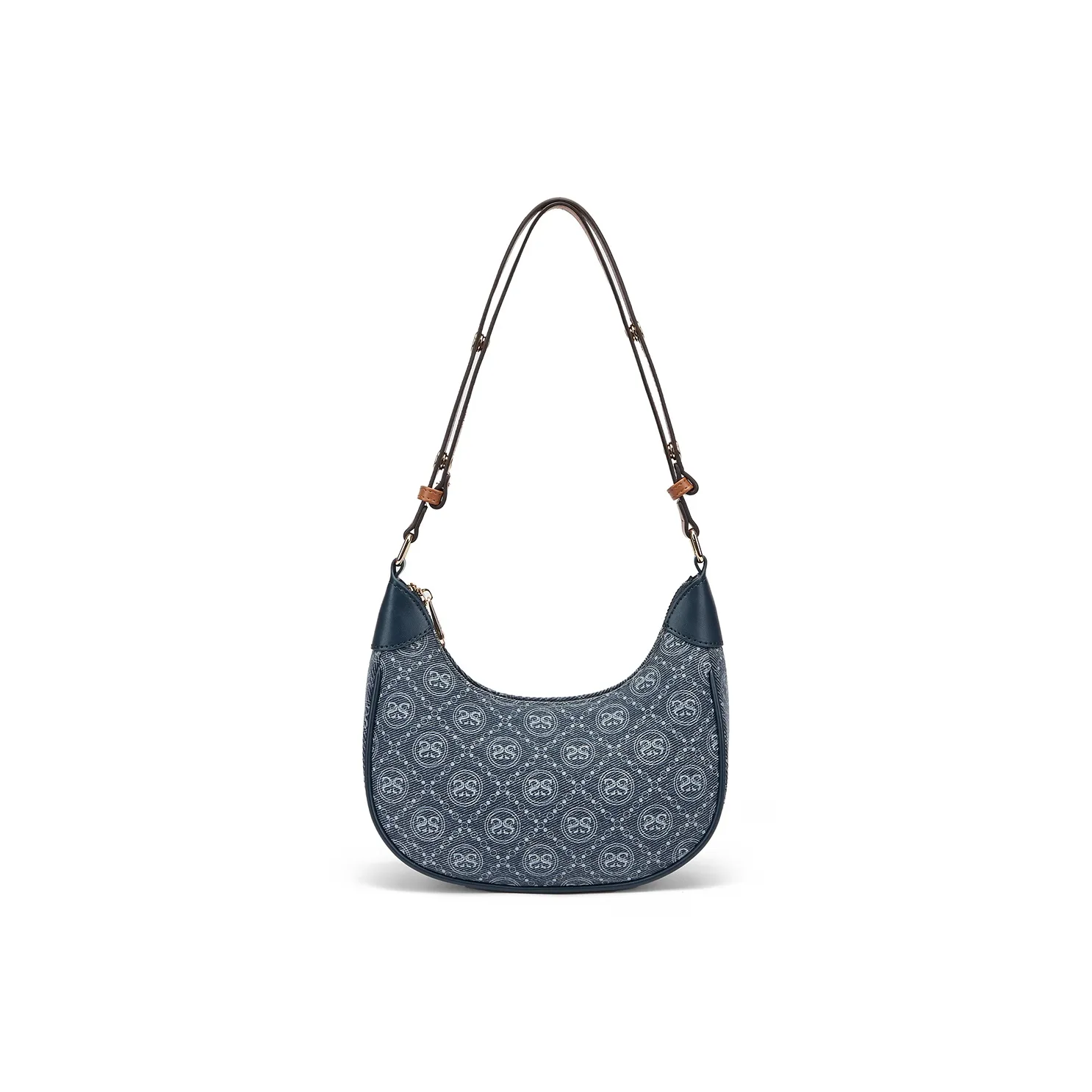 ST SAT Ткань Denim Crescent Сумка через плечо Стандартная Женская Синяя