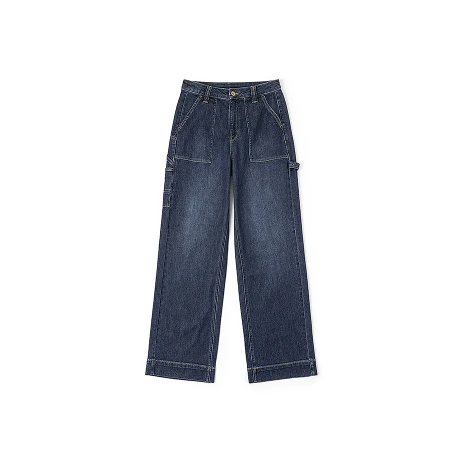 Lee Темно-синий Женские Джинсы