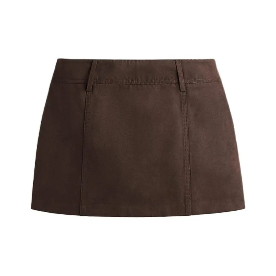 H&M Темно-коричневый женский джинсовый короткий кардиган