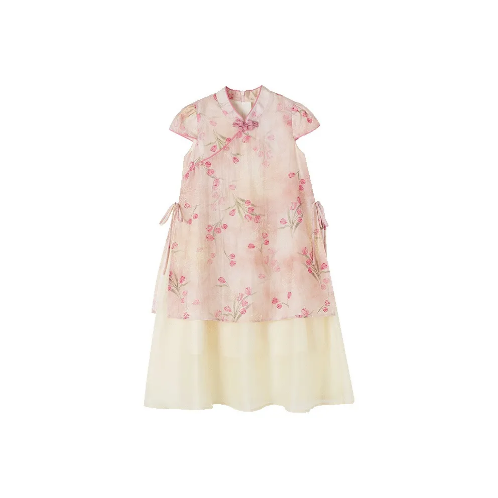 YUANYUAN GIRL Одиночная пара Платье Kids Ханьфу