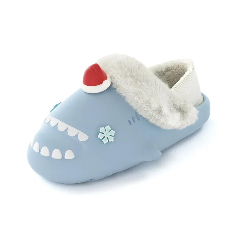 HelloSlippers Shark Winter Sharkicks Winter Рождество Шапки Домашние тапочки с каблуком Унисекс