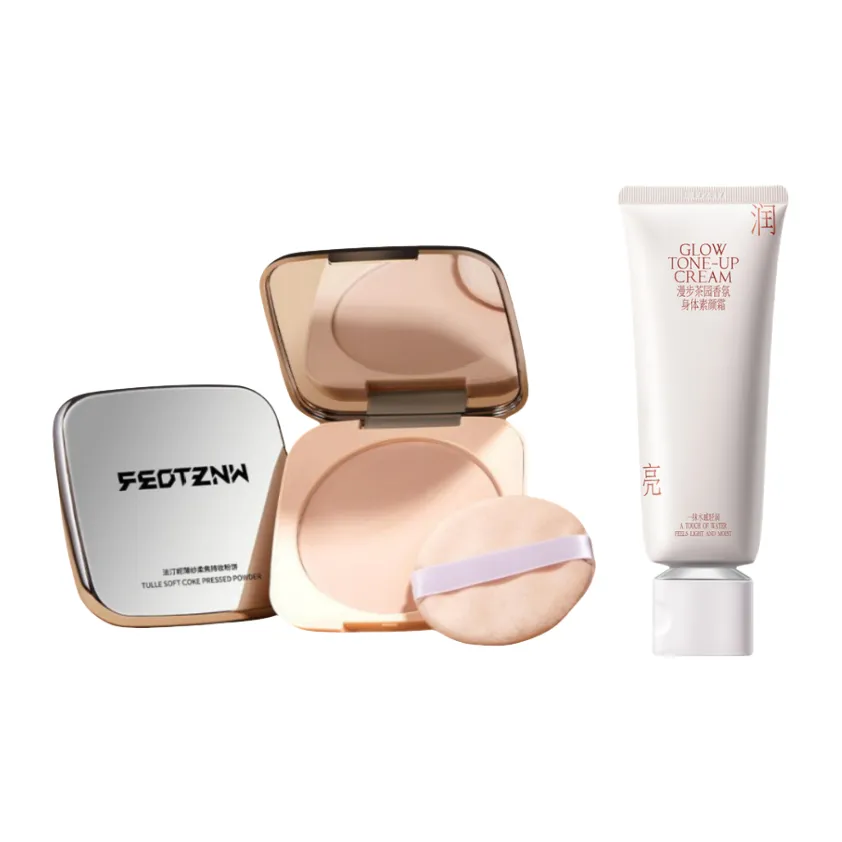 FEOTZNW Мягкий Пряжа Настройка Пудра 20г Большой Компактный Консилер Loose Пудра Длинное Сохранение Длинный WEARING Натуральный