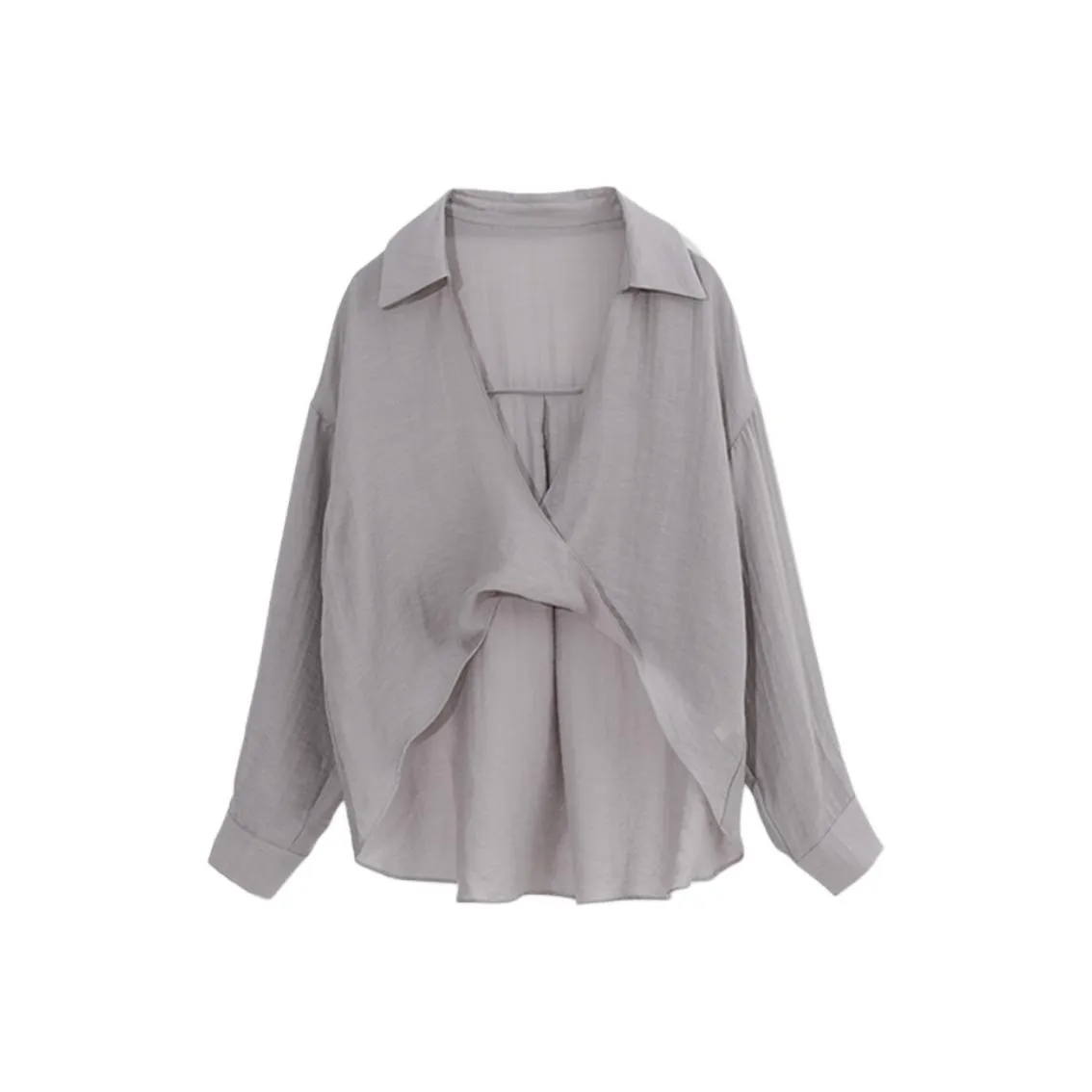 ZIMO Светло-серые Женские Рубашки