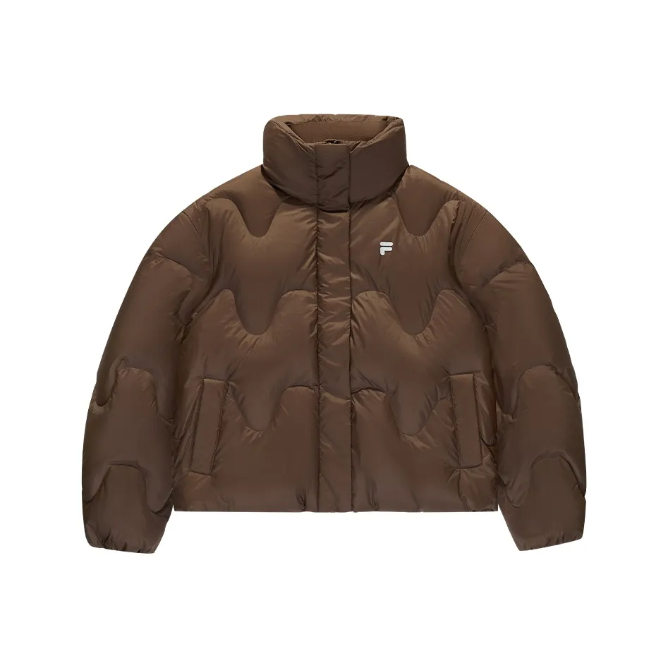 FILA FUSION Пуховик Женские Бабочка Noodles Коричневый