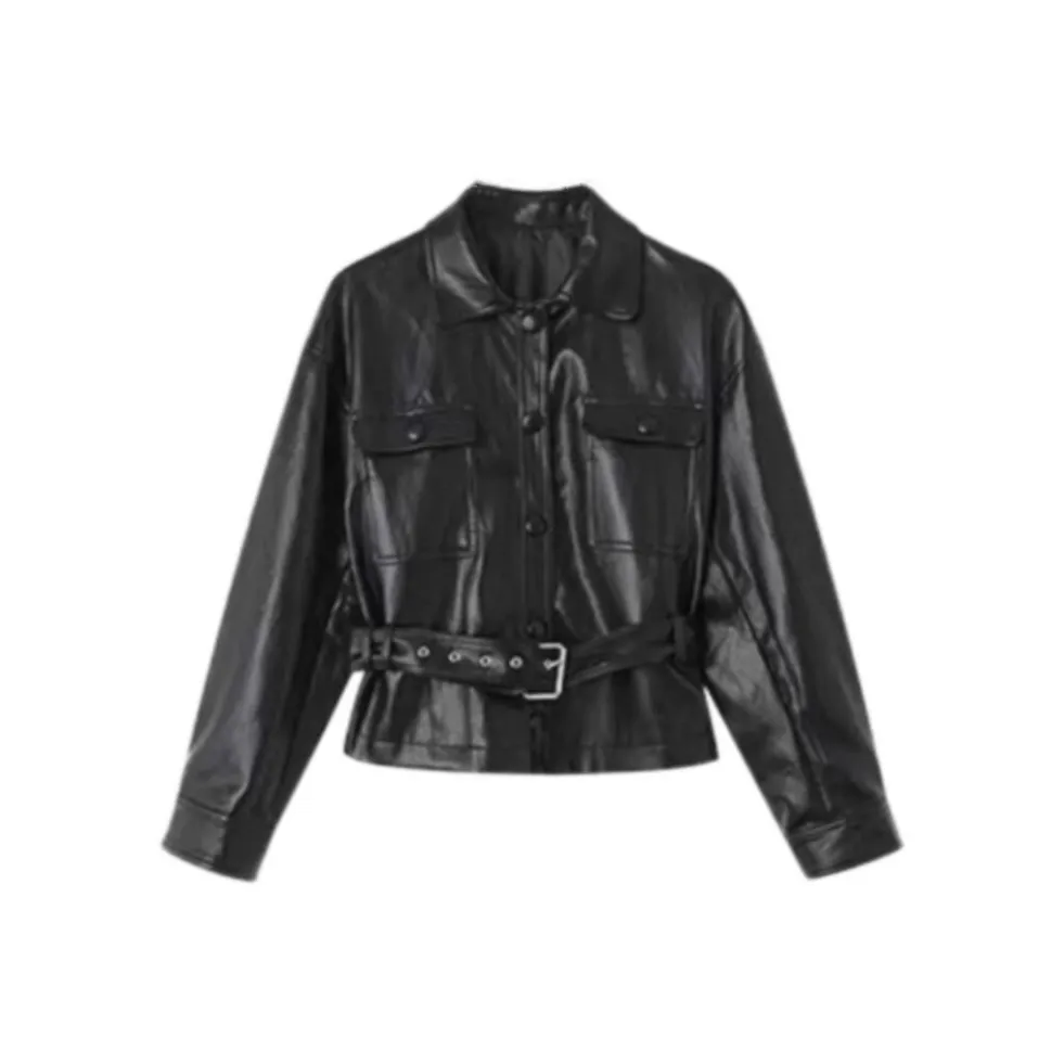 Icicofficial Кожа Куртка Женская