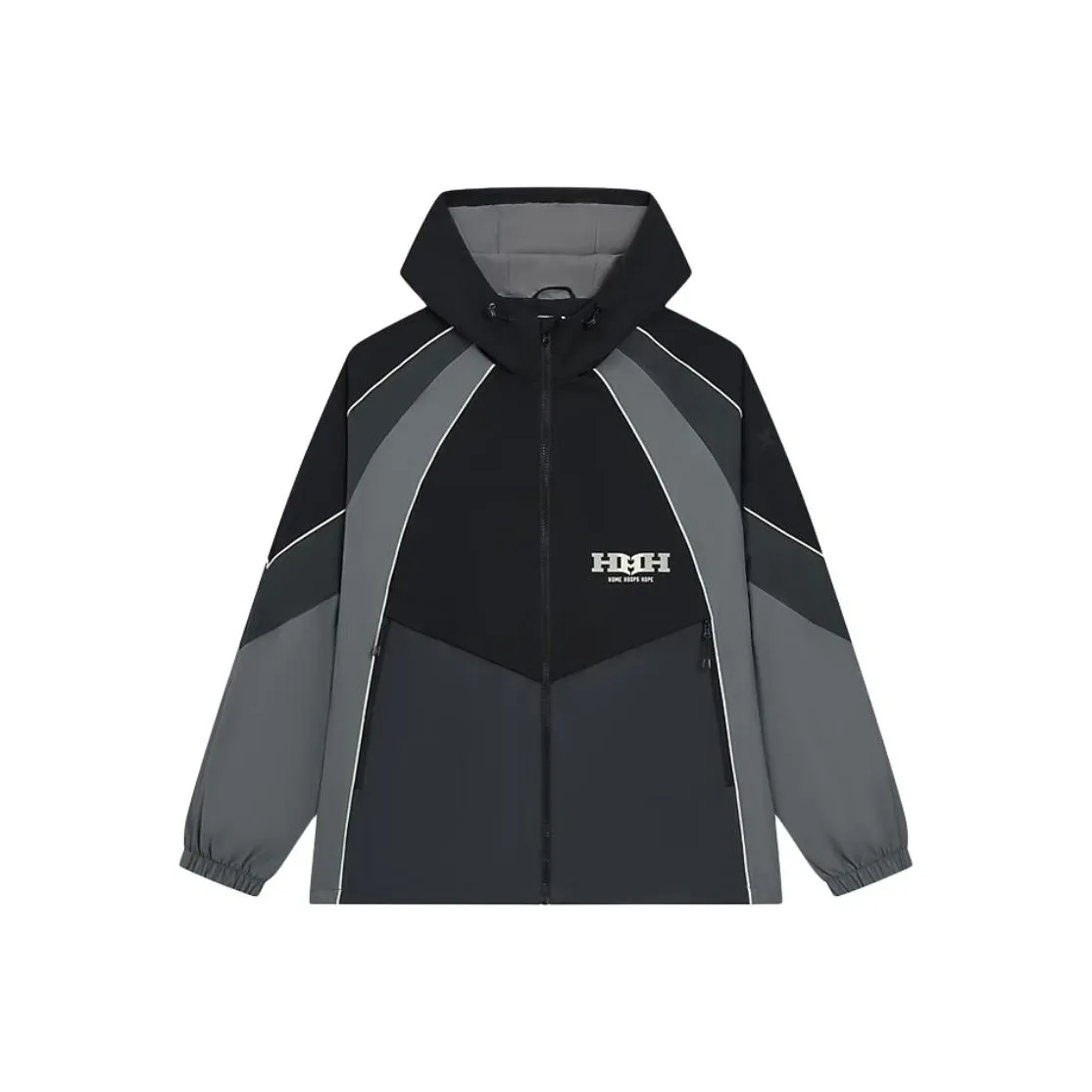 XTEP Глубокий Черный/Horn Серый/Серый ливень Мужской Тренч