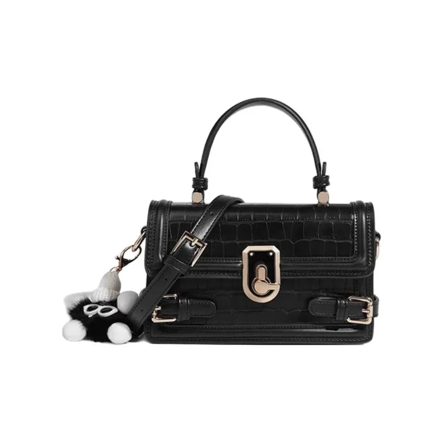 SMILE FOCUS ПУ (полиуретан) Сумка Женская Черная