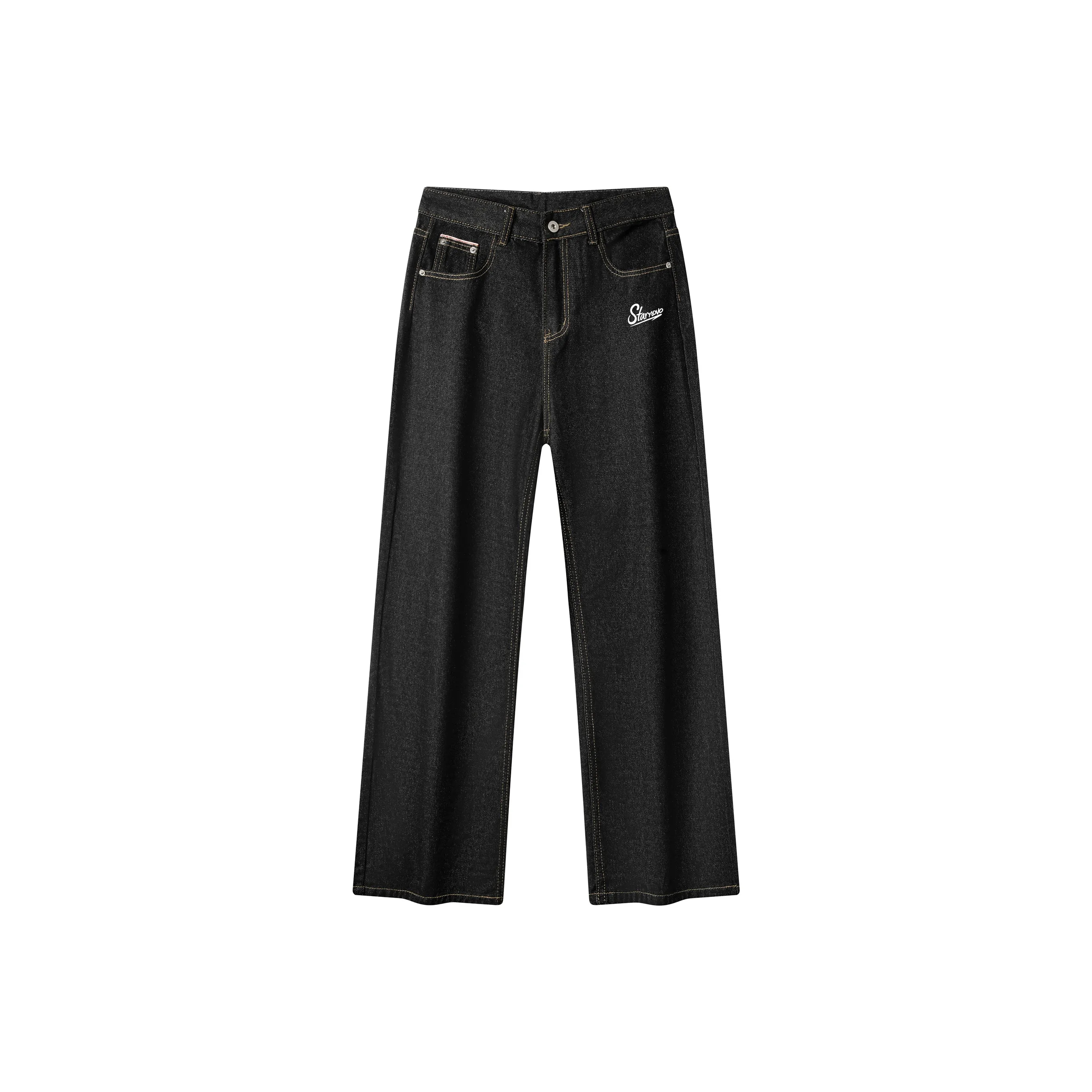 DOUBLE STAR 88 Черный Унисекс Джинсы