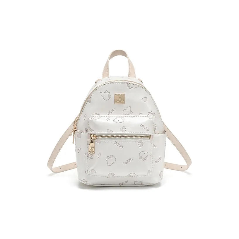 SNOOPY ПУ (полиуретан) Рюкзак Стандартный Женский Экрю