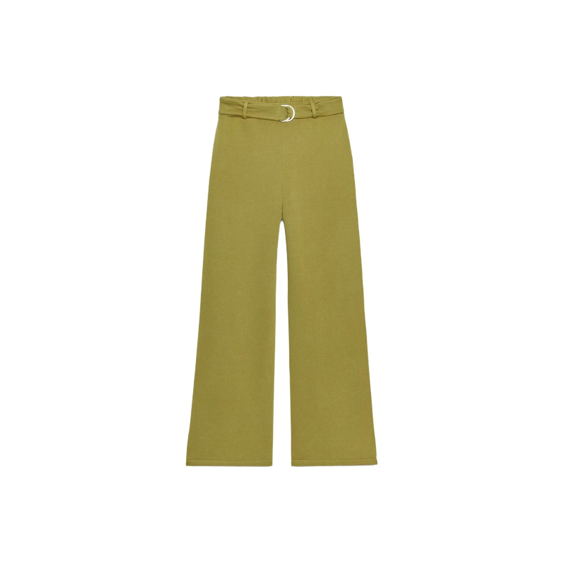 ZARA Оливково-зеленые Женские Повседневные Брюки