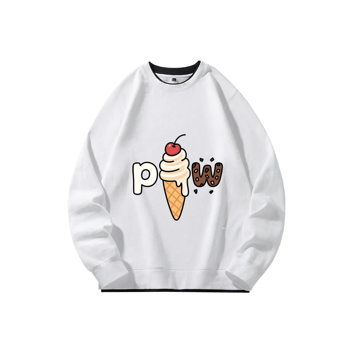 PWUE Белый Унисекс Свитшоты