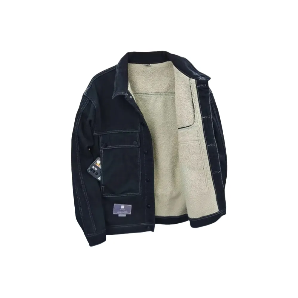 CAT'S PAW Черный Унисекс Джинсовые куртки