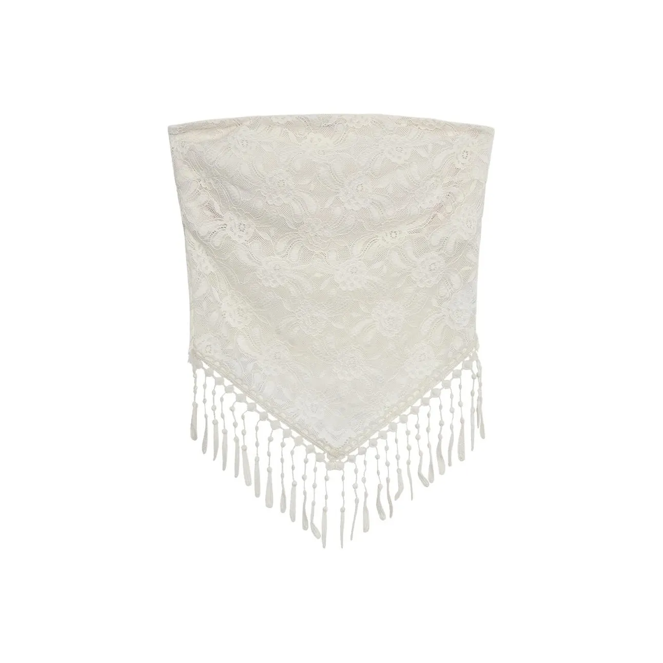 POWXV Топ без бретелек кружево женский без рукавов майка женский