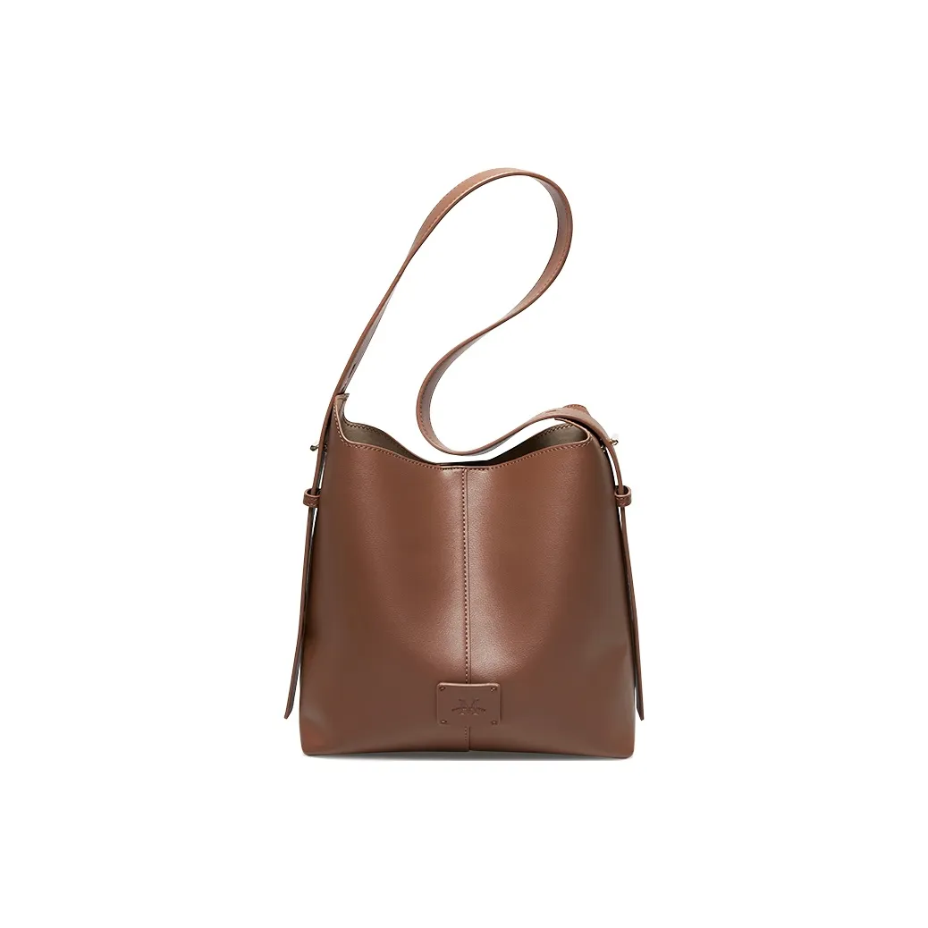 15 MINS Сумка через плечо из синтетической кожи сумка на плечо обычная женская какао-коричневый молочно-белый