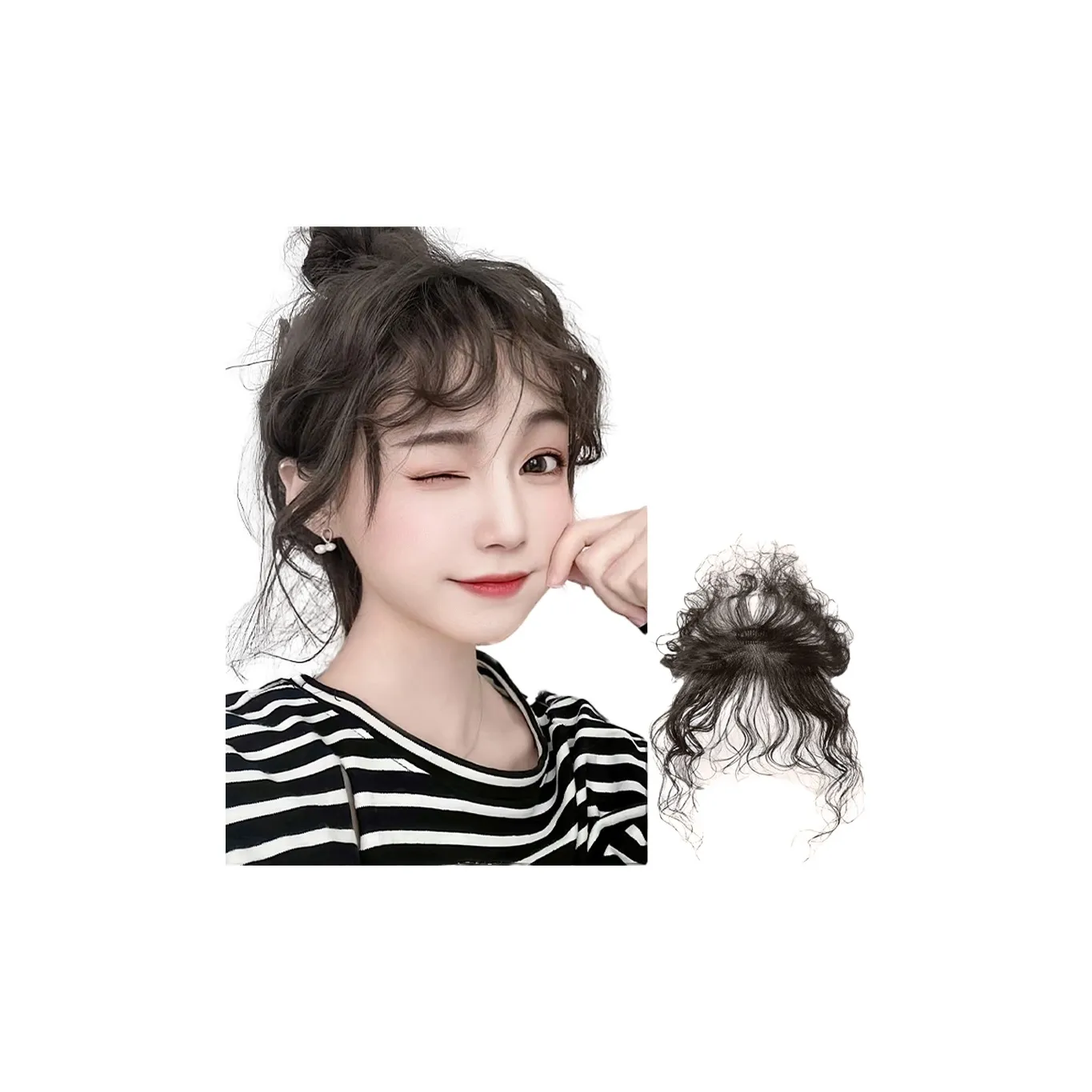 Time Shadow Гонконгский шик Стиль Волосы Расширение Ленты Топ к Топ Уменьшение Толщины Волос с Искусственными Волосами для Более Пышного Вдохновляющего Впечатления Части