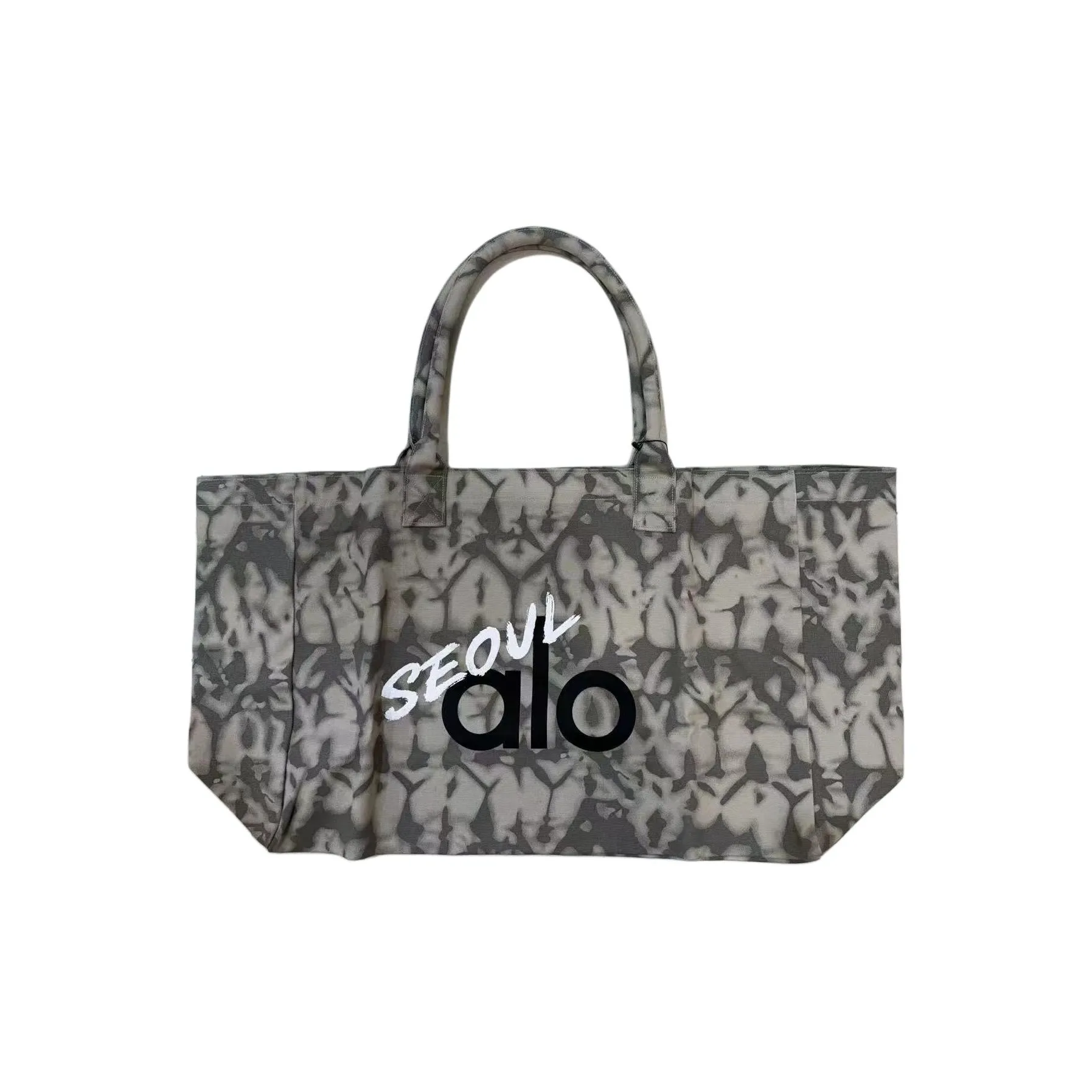 Alo Yoga Хлопок Сумка Стандартная Унисекс Серый