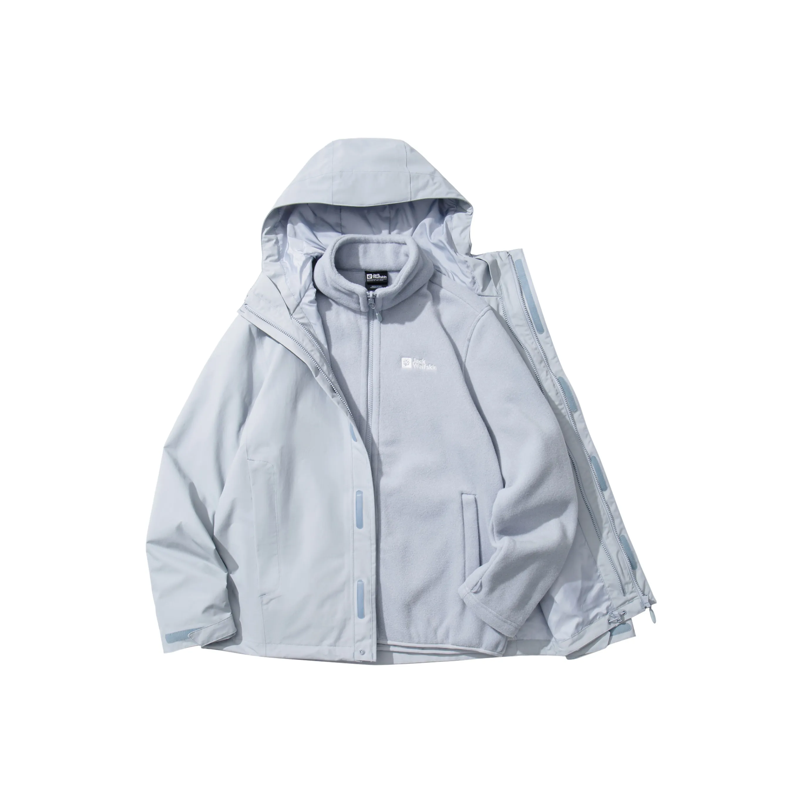Jack Wolfskin Outdoor Hiking Water-Resistant Windproof Warm And Rainproof Windbreaker Jacket Unisex