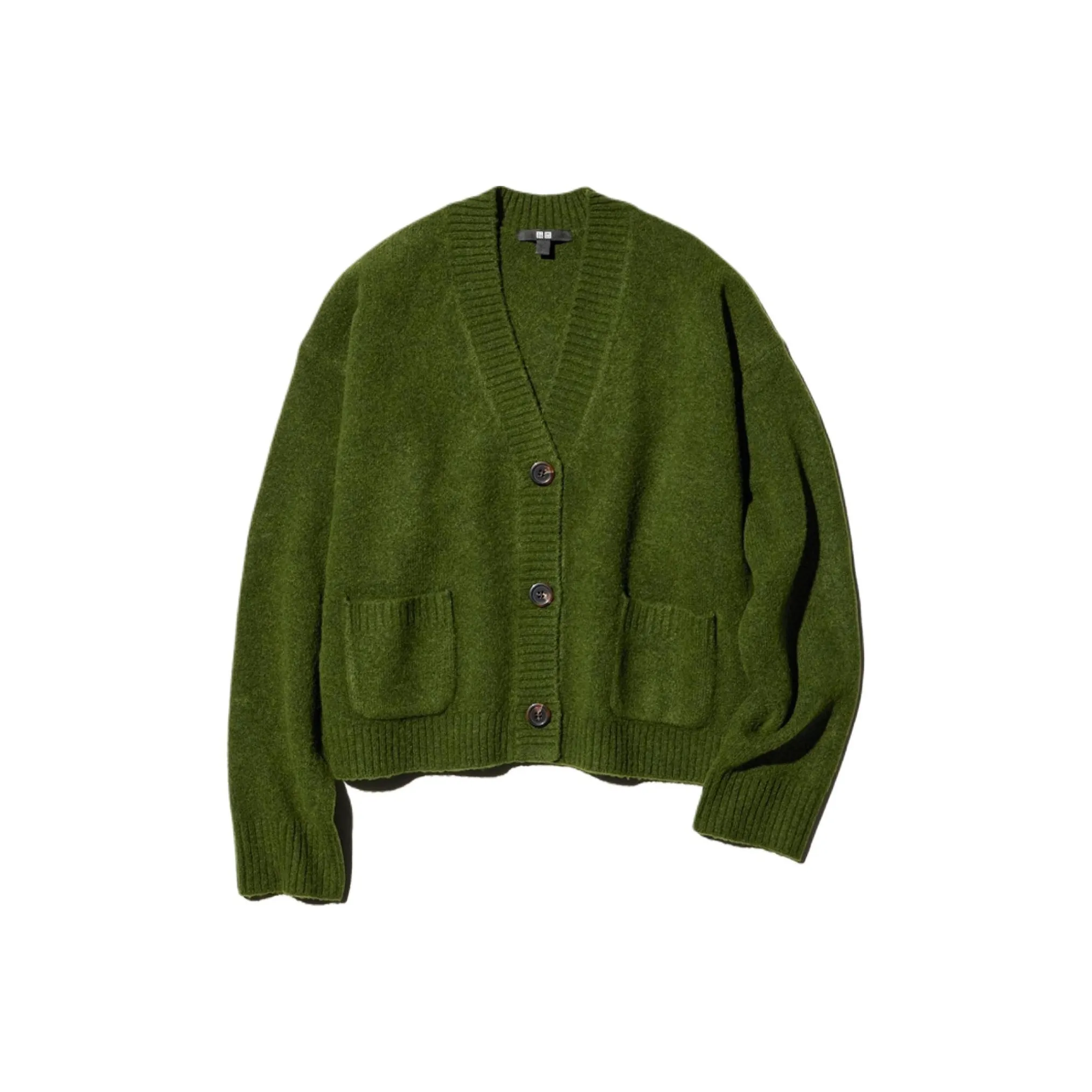 UNIQLO Темно-оливковый Женский Трикотаж