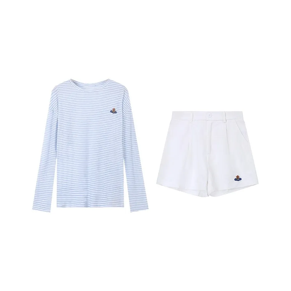 PAZZO Топ+Брюки Женские Повседневные Костюмы