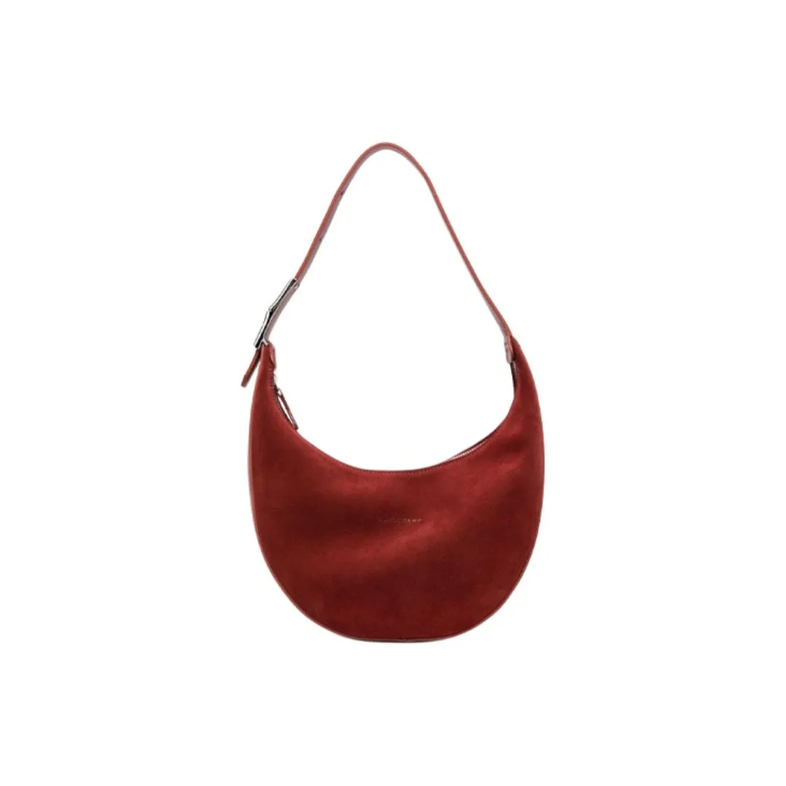 LONGCHAMP Calfskin Shoulder Bag, Handbag, Shoulder Bag Women's Brick Red