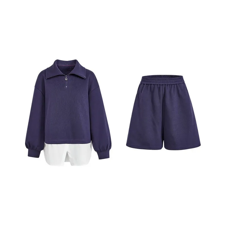 KUOSE Dark Purple Women's Casual Suits KUOSE Темно-фиолетовые женские повседневные костюмы