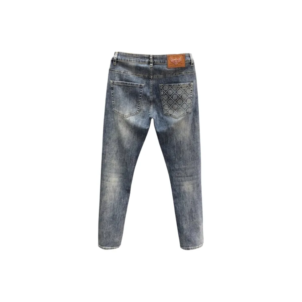 CAT'S PAW Синий Унисекс Джинсы