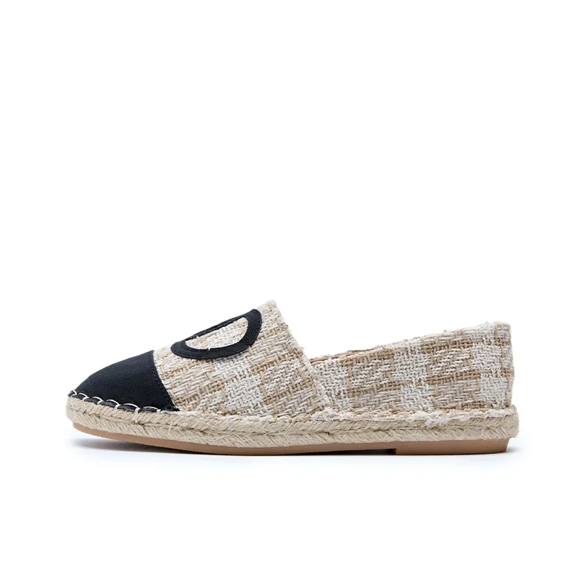 WESTLINK Эспадрильи Абрикос + Черный Женские