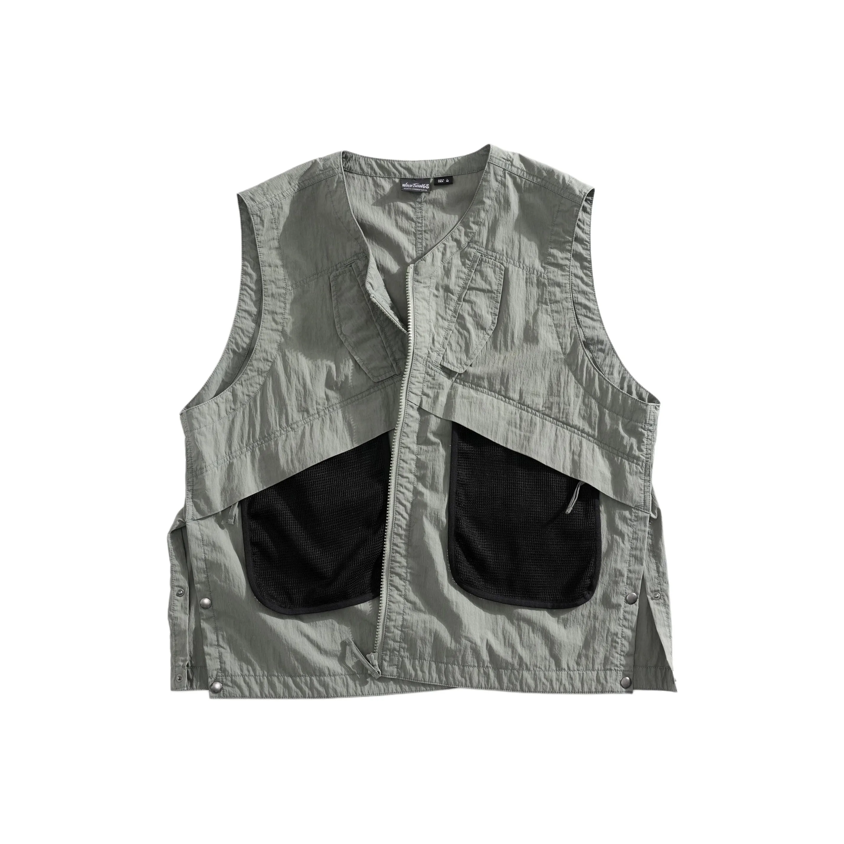 WILD THINGS SS25 Тактический CAMP Жилет X Квадрат Fade Effect Логотип Жилет Мужской