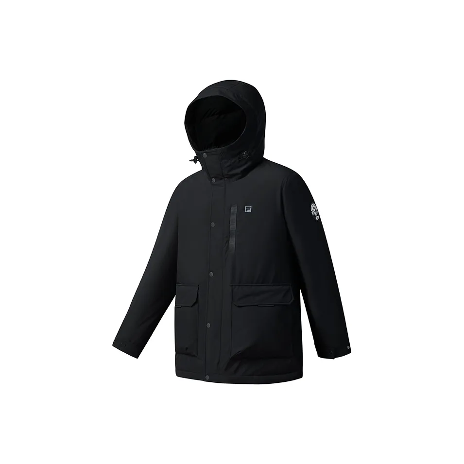 FILA Фитнес Глубокий Черный Мужской Пуховик