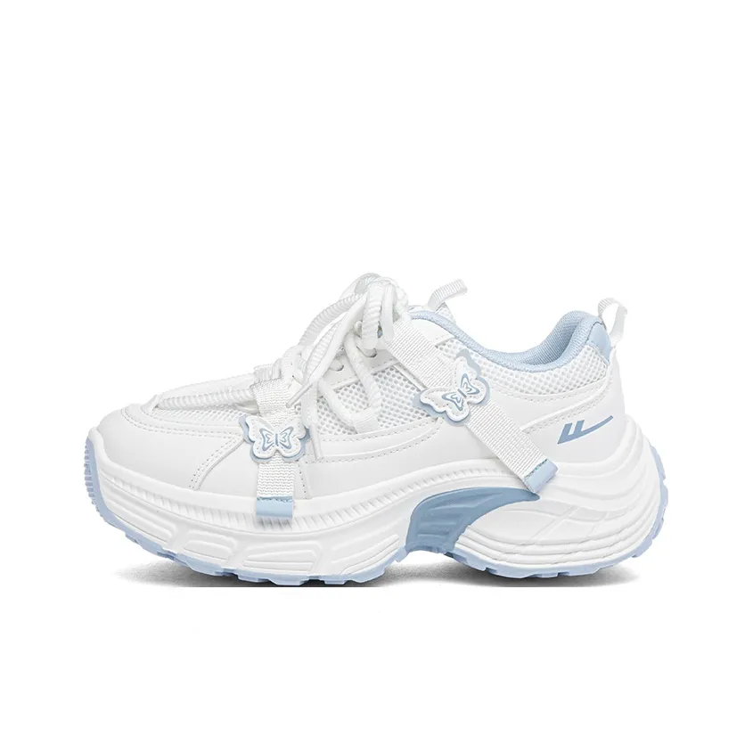 Warrior Аbrasion Resistant Дышащий Увеличение Высоты Низкий Топ Повседневные Беговые Кроссовки Женские