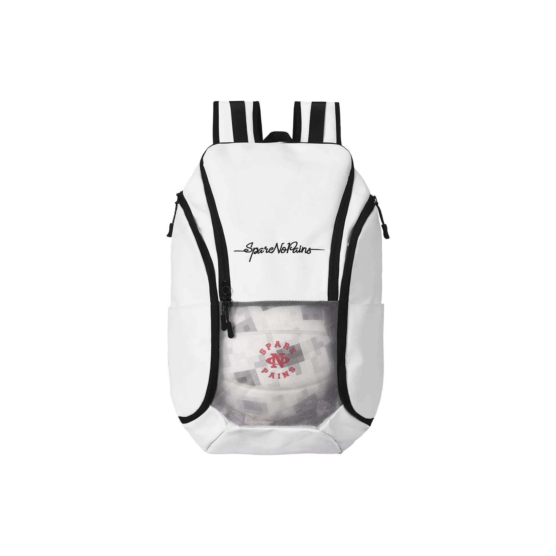 8atheist Полиэстер Баскетбольная Сумка Рюкзак Большой Унисекс Черный Белый