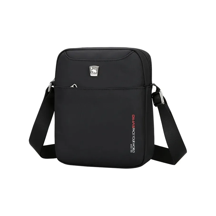 OIWAS Ткань Сумка через плечо Мужская Черная