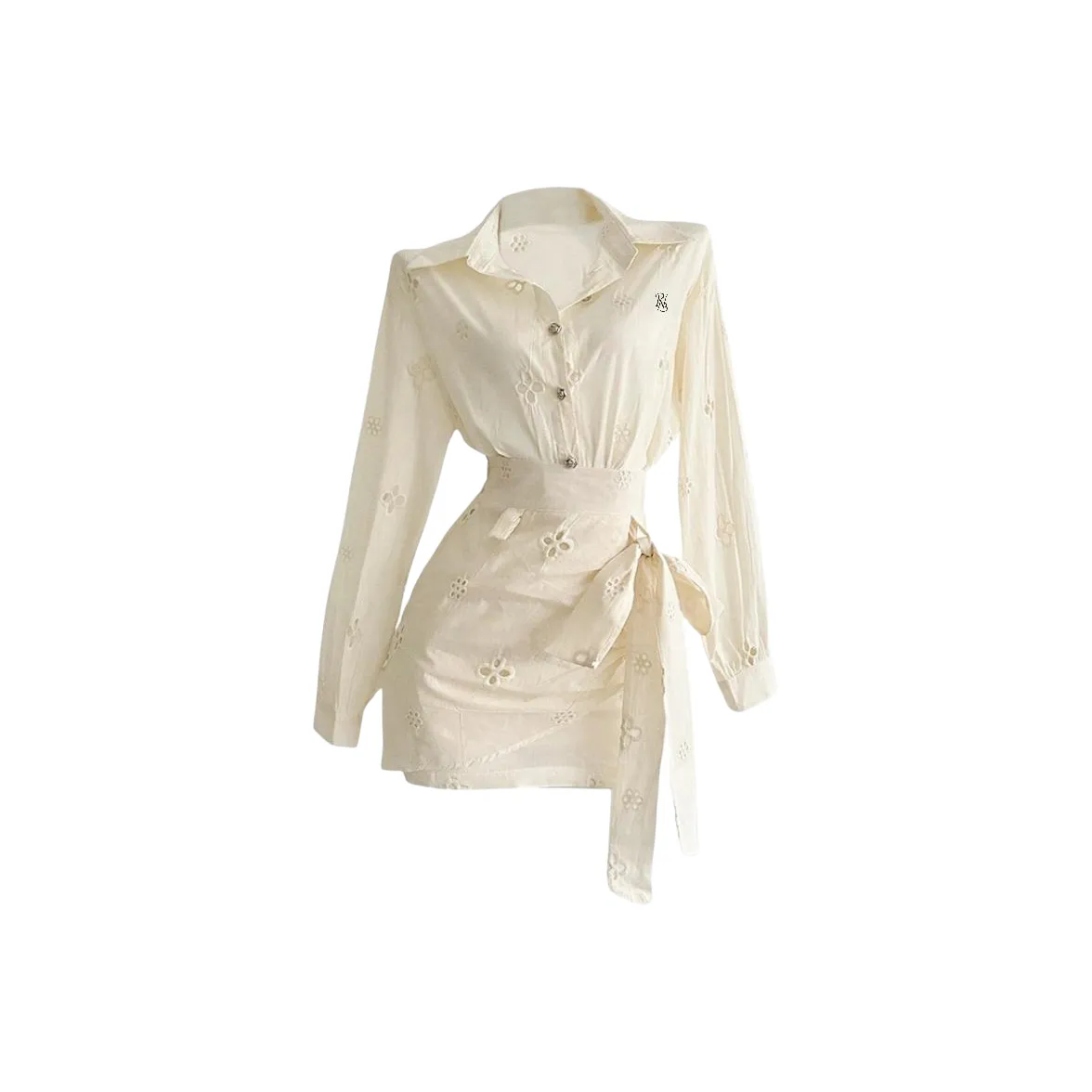 PNVB Экрю Женские Длинные Платья с Длинными Рукавами