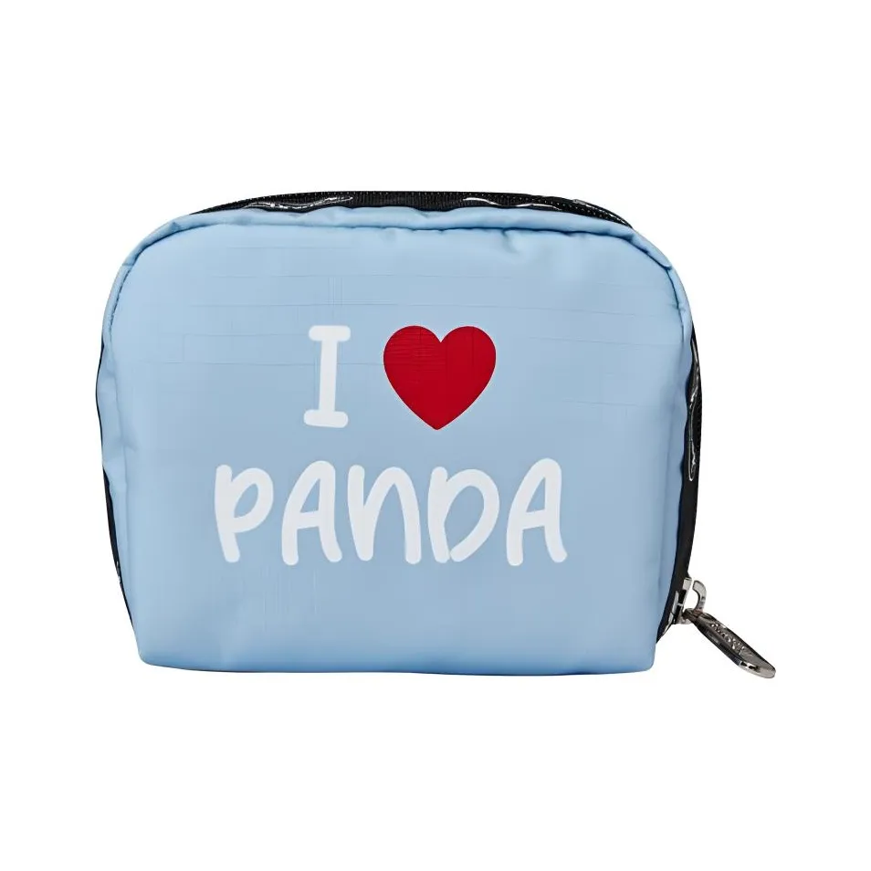 Skechers LeSportsac Коллаборация Ткань Клатч Косметичка Средний Унисекс Синий Панда