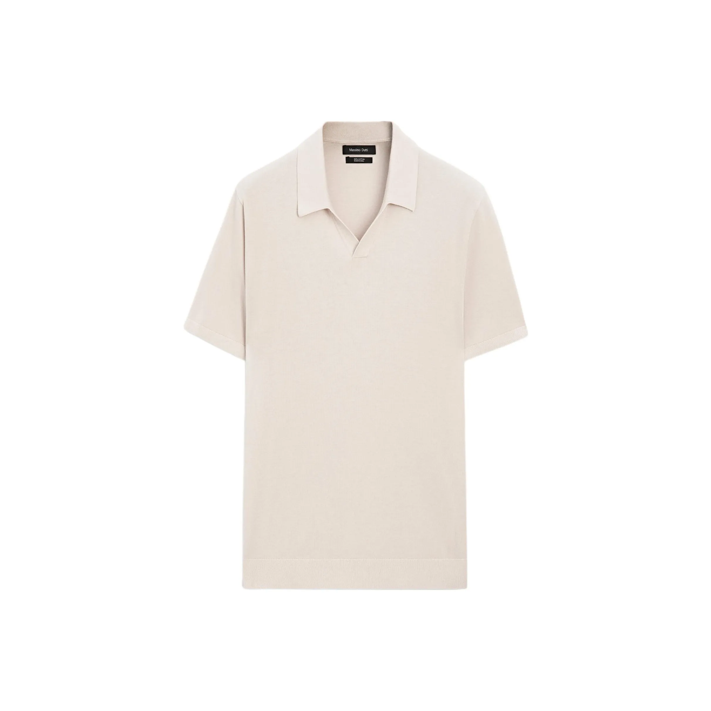 Massimo Dutti Бежевая Мужская Поло