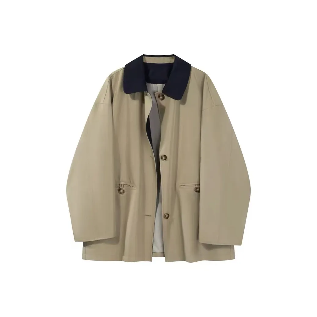 GULIANFEI Хаки Женская тренч-куртка