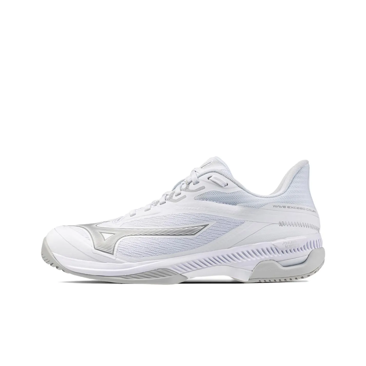 Mizuno WAVE EXCEED COURT Амортизаторы Slip-resistant устойчивые к истиранию Низкий топ Кроссовки для тенниса Женские Белый Серый