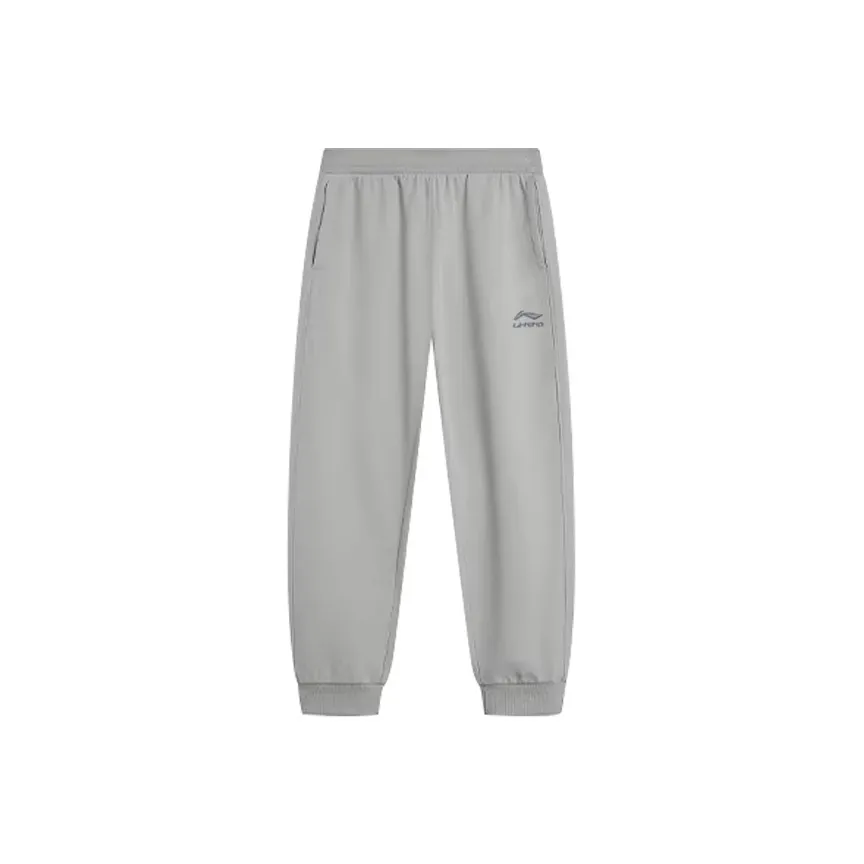 LINING Серый Унисекс Вязаные Тренировочные Штаны