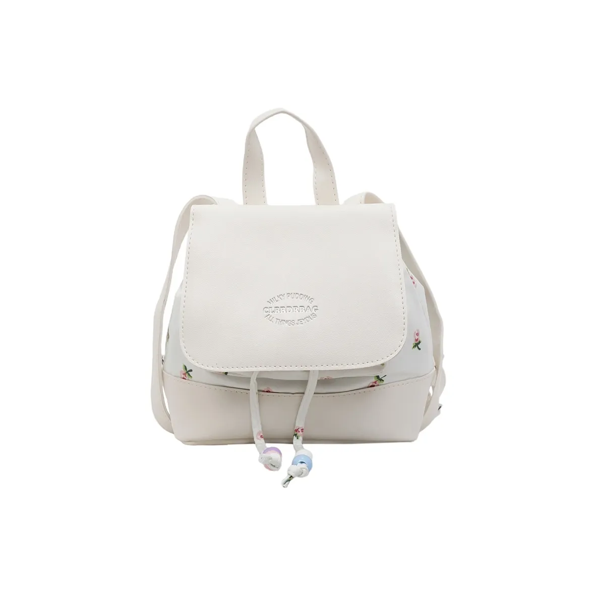 Miss Angel ПУ (полиуретан) Рюкзак Стандартный Женский С цветочным узором Розовый С цветочным узором Розовый С принтом