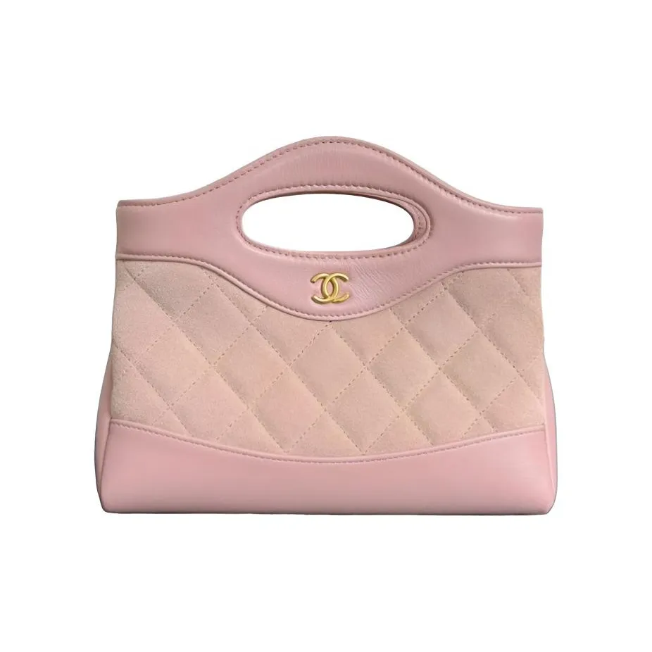 CHANEL Sheepskin Shoulder Bag, Crossbody Bag, Handbag Women's Light Pink
