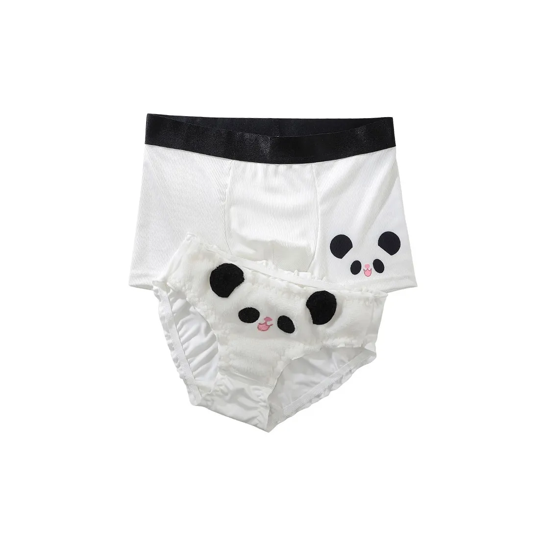 MEIJIAO Белый медведь [Пара Мужской Женский] Унисекс Трусики-бикини