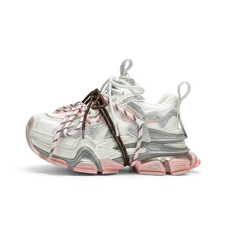 DESKISS Амортизация устойчивость к истиранию дышащий материал увеличенная высота низкий топ кроссовки с подошвой женские