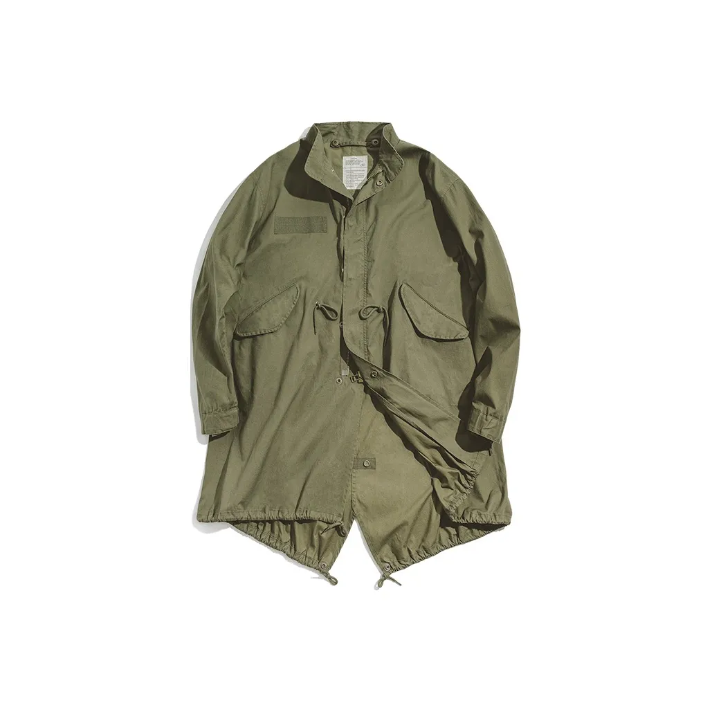 MADEN Светло-армейский зеленый свободный крой два размера мужской пальто