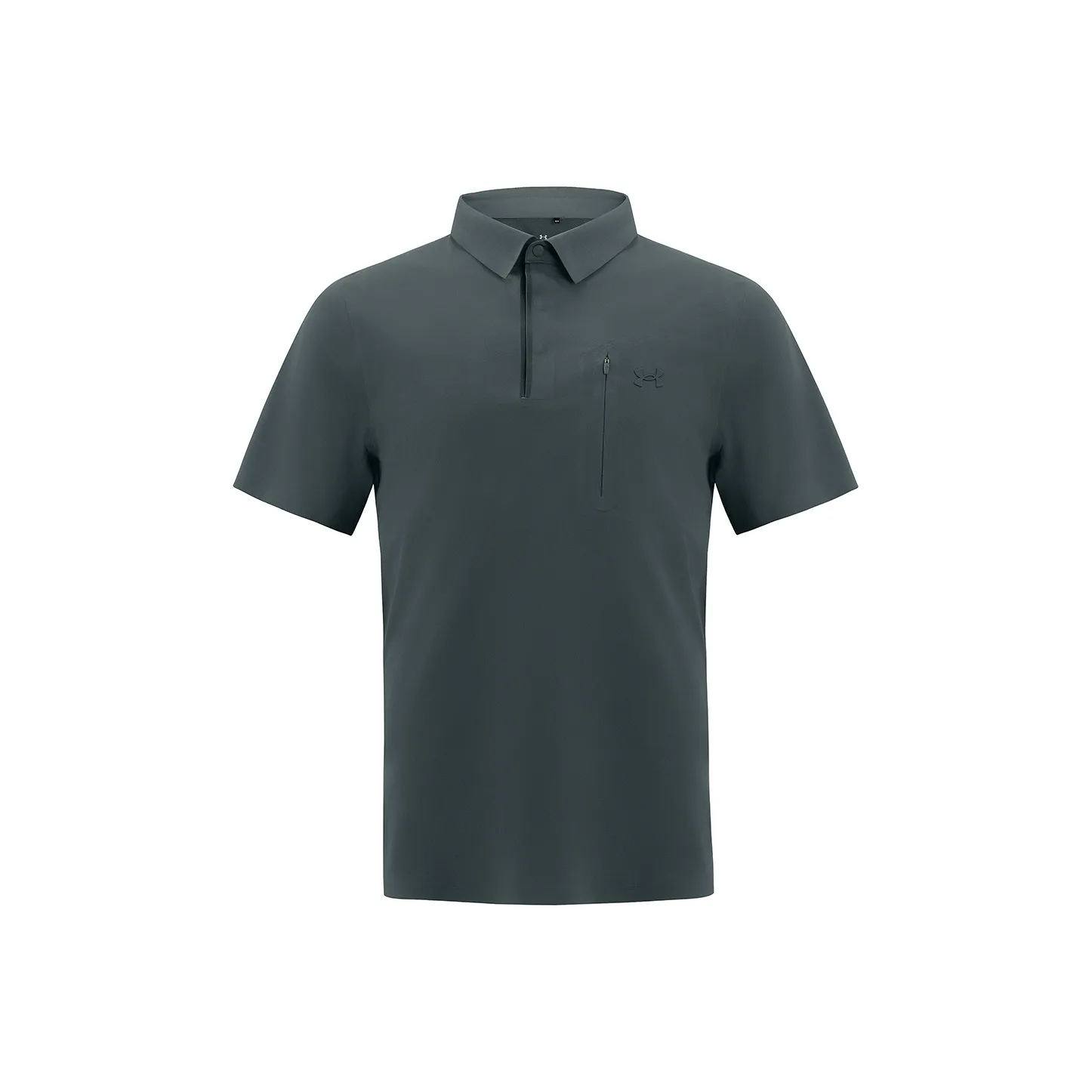 Under Armour SS25 Поло Мужское Глубокий Синий Серый