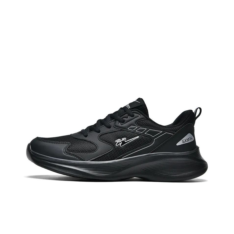Binary Running Shoes Unisex Low Top Light Gray