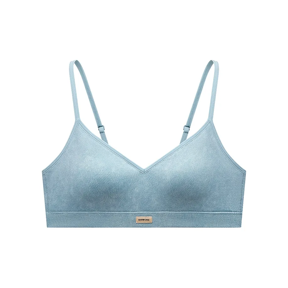 Manifen Джинсовый синий Женский Бюстгальтер